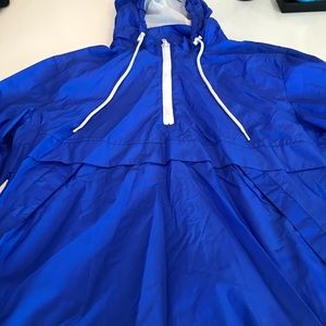 Blue Forever 21 Windbreaker half zip
